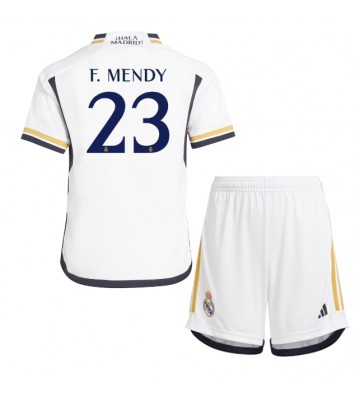 Real Madrid Ferland Mendy #23 Hemmakläder Barn 2023-24 Kortärmad (+ Korta byxor)